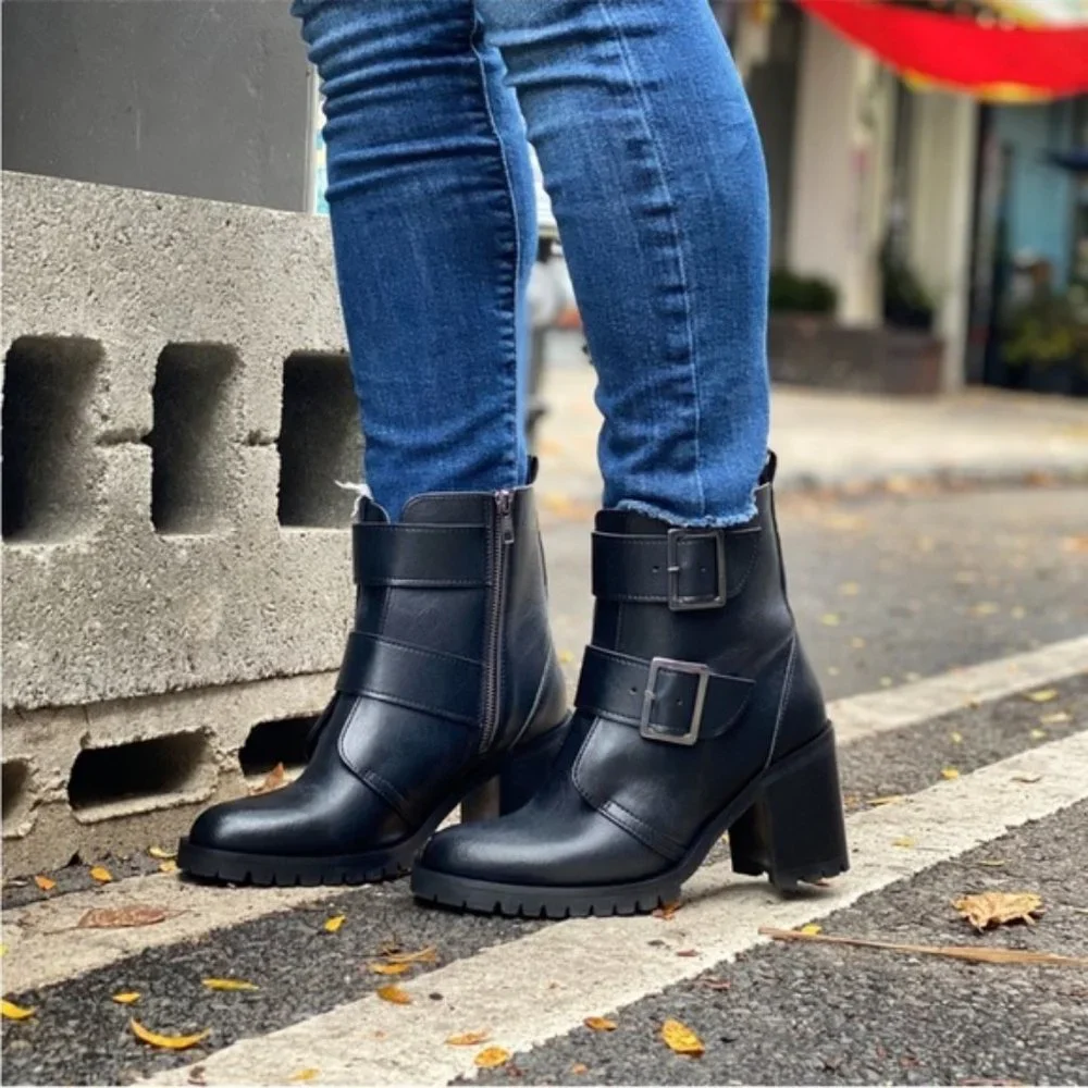 $399 Frye Sabrina Double Buckle Academia Green Suede Leather Moto Ankle Booties - Picture 3 of 15